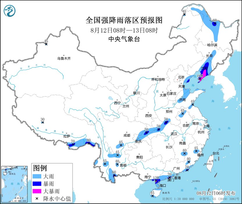 台风“卡努”继续影响东北地区  华南云南等地有较强降雨(图1)