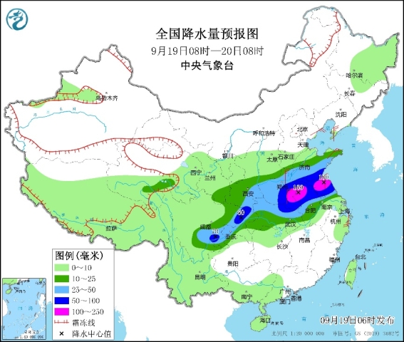 苏皖鲁豫将有强降雨 需警惕暴雨和强对流天气危害(图1)
