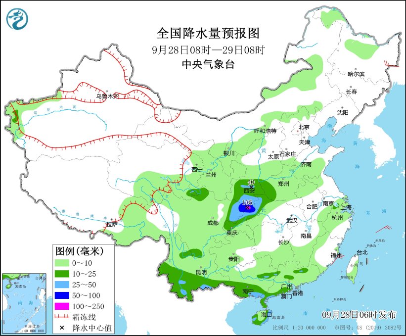 内蒙古和东北地区将有大风降温天气  华西地区持续阴雨(图1)