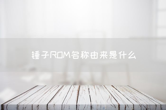 锤子ROM名称由来是什么(图1)