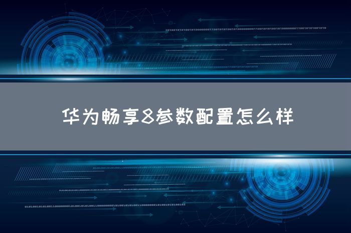 华为畅享8参数配置怎么样(图1)