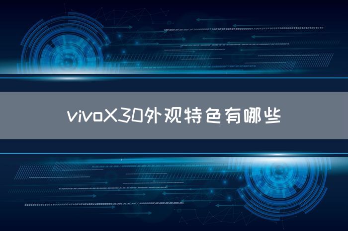 vivoX30外观特色有哪些(图1)