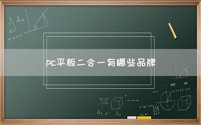 pc平板二合一有哪些品牌(图1)