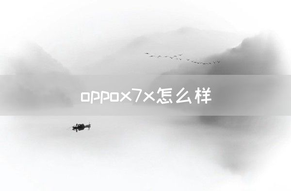 oppox7x怎么样(图1)