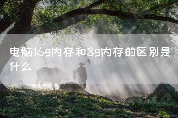 电脑16g内存和8g内存的区别是什么(图1)