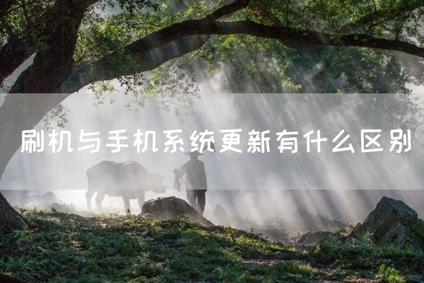 刷机与手机系统更新有什么区别(图1)