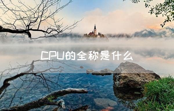 CPU的全称是什么(图1)