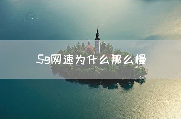 5g网速为什么那么慢