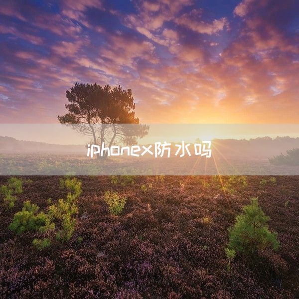 iphonex防水吗(图1)