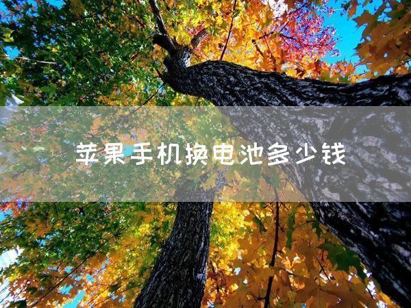 苹果手机换电池多少钱(图1)