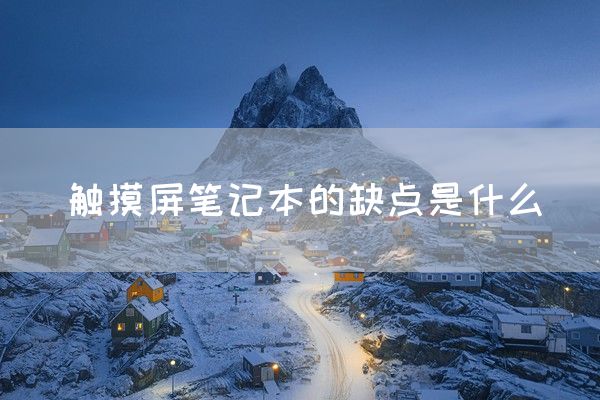 触摸屏笔记本的缺点是什么(图1)