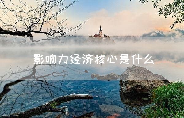 影响力经济核心是什么(图1)