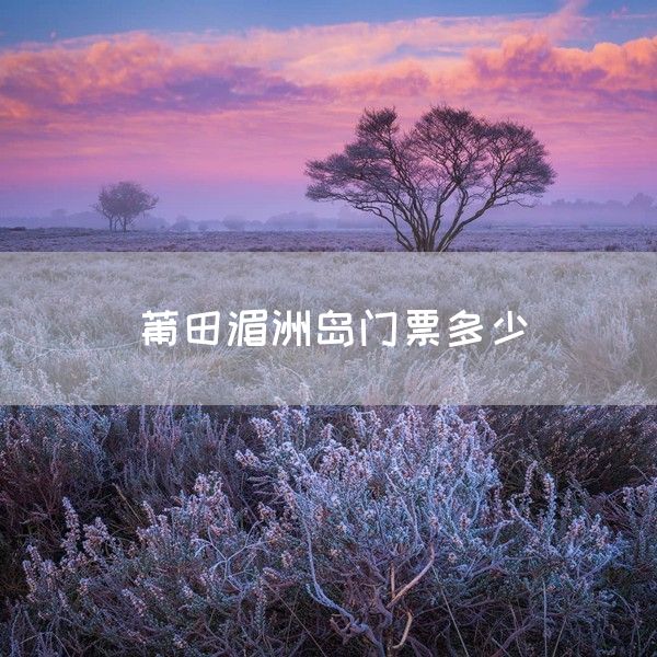 莆田湄洲岛门票多少(图1)