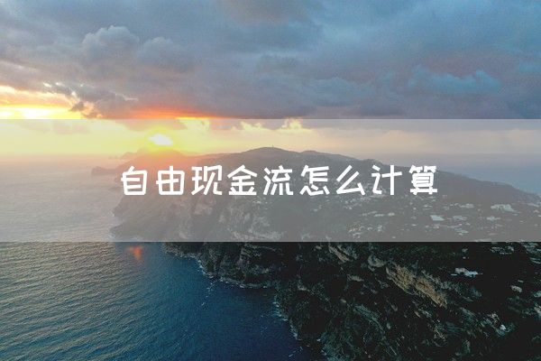 自由现金流怎么计算(图1)